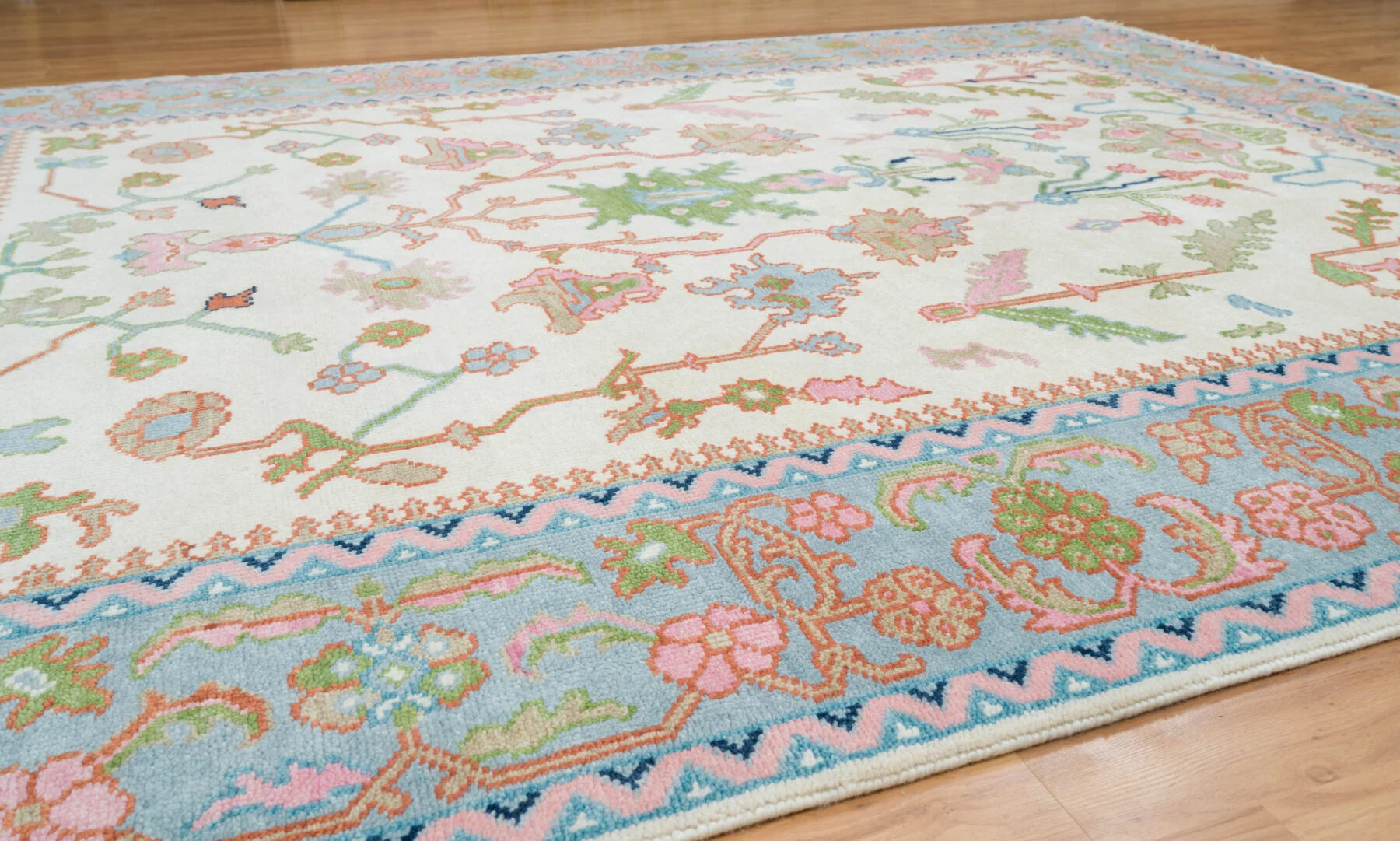 Lady in Pink Rug