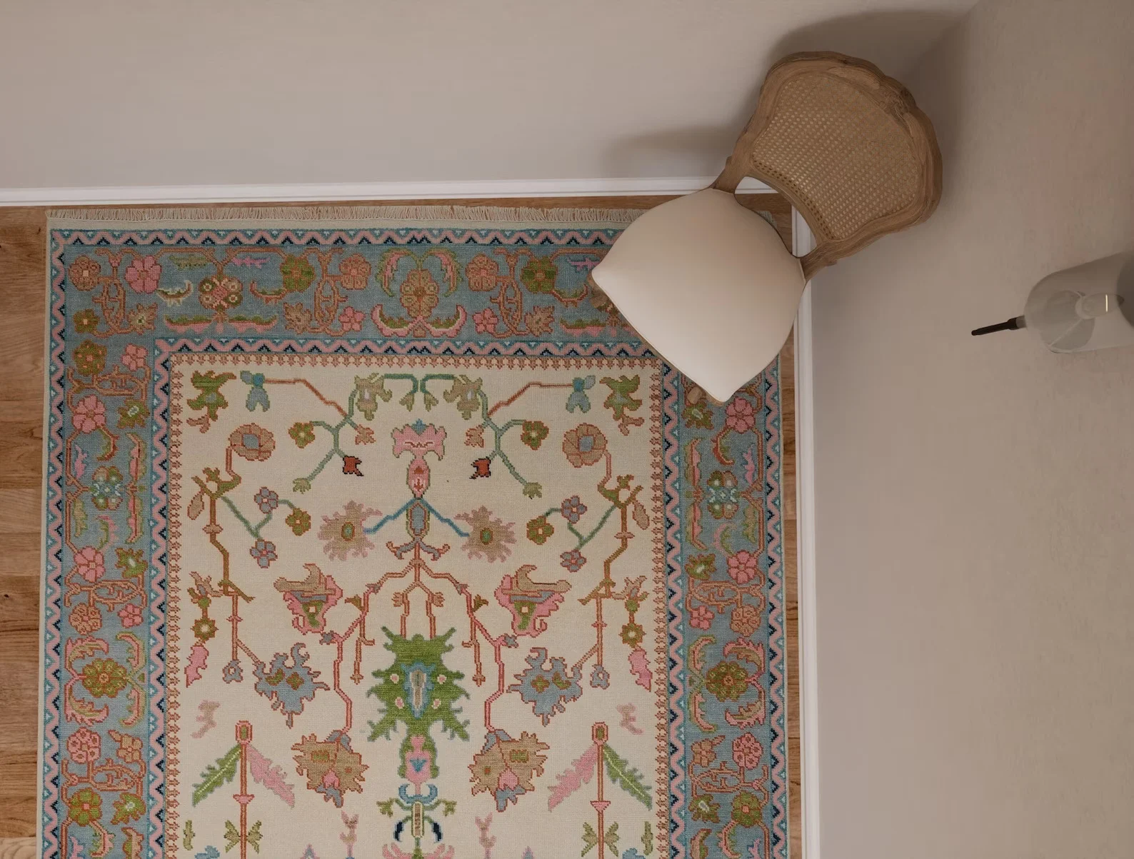 Lady in Pink Rug