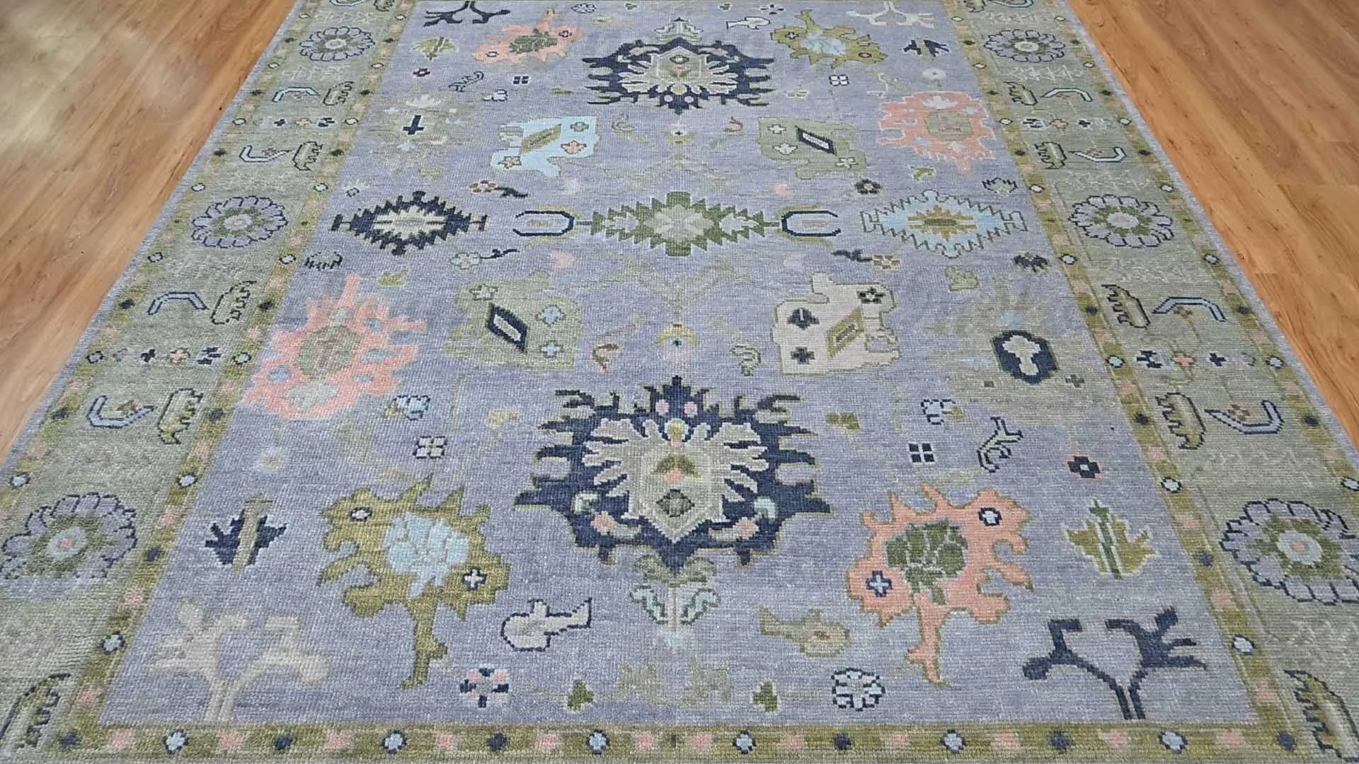 Peach Ivory Turkish Rug