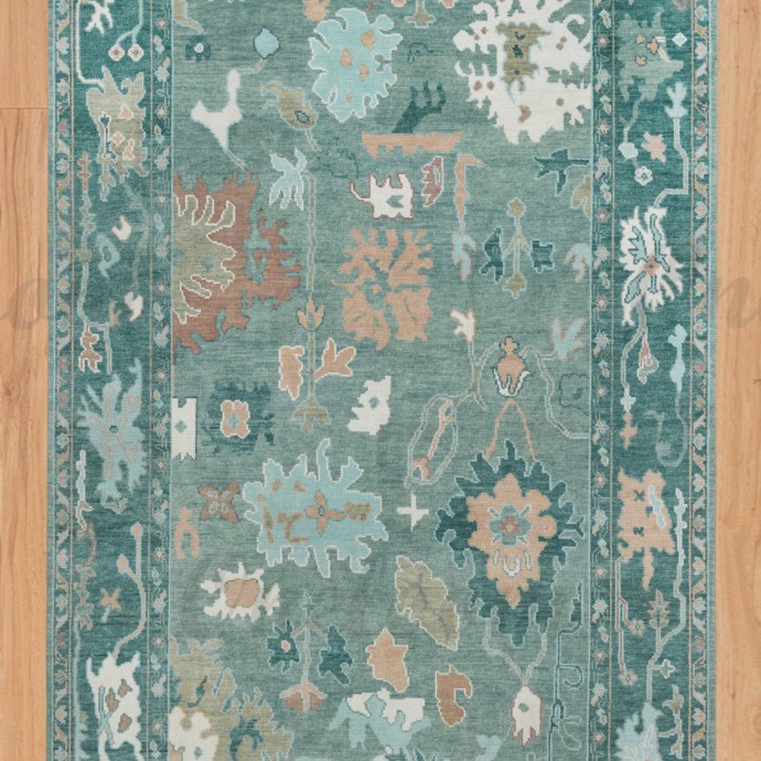 Green Green Grass Wool Rug