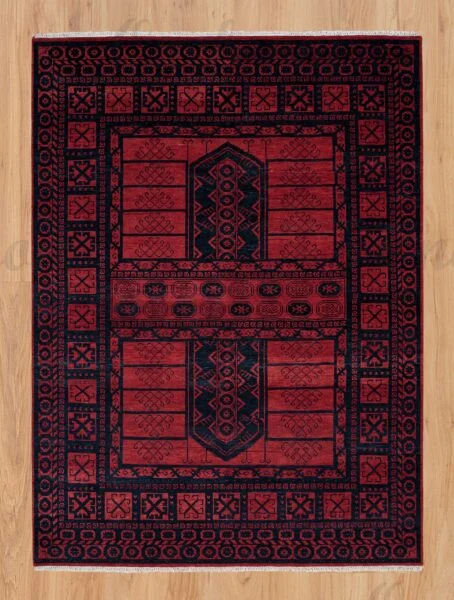 Burgundy Nights Wool Rug