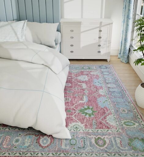 why vintage oushak rugs are trending